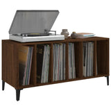 Platenkast 100X38X48 Cm Bewerkt Hout Bruin Eikenkleur