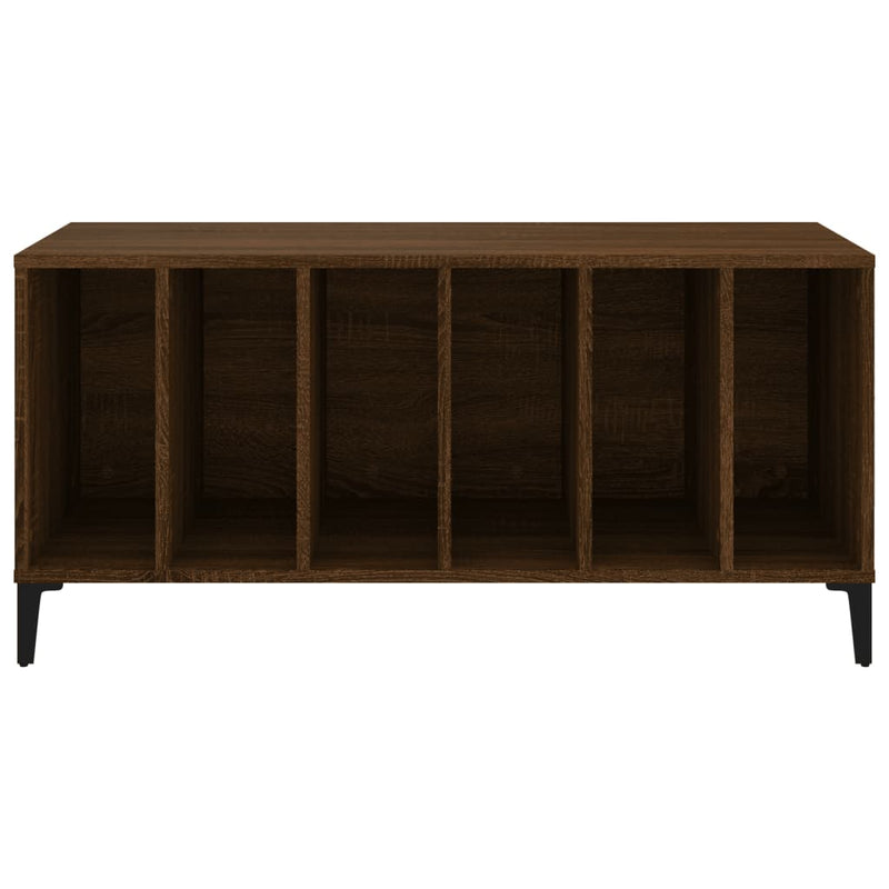 Platenkast 100X38X48 Cm Bewerkt Hout Bruin Eikenkleur