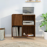 Platenkast 84,5X38X89 Cm Bewerkt Hout Bruin Eikenkleur
