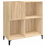 Platenkast 84,5X38X89 Cm Bewerkt Hout Sonoma Eikenkleurig