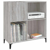 Platenkast 84,5X38X89 Cm Bewerkt Hout Grijs Sonoma Eikenkleurig