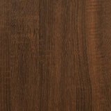 Platenkast 84,5X38X89 Cm Bewerkt Hout Bruin Eikenkleur