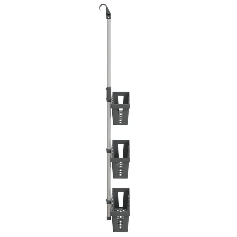 Doucherek 30X15X(67-105) Cm Aluminium