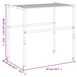 Droogrek 83X(50-55)X(40-85) Cm Aluminium