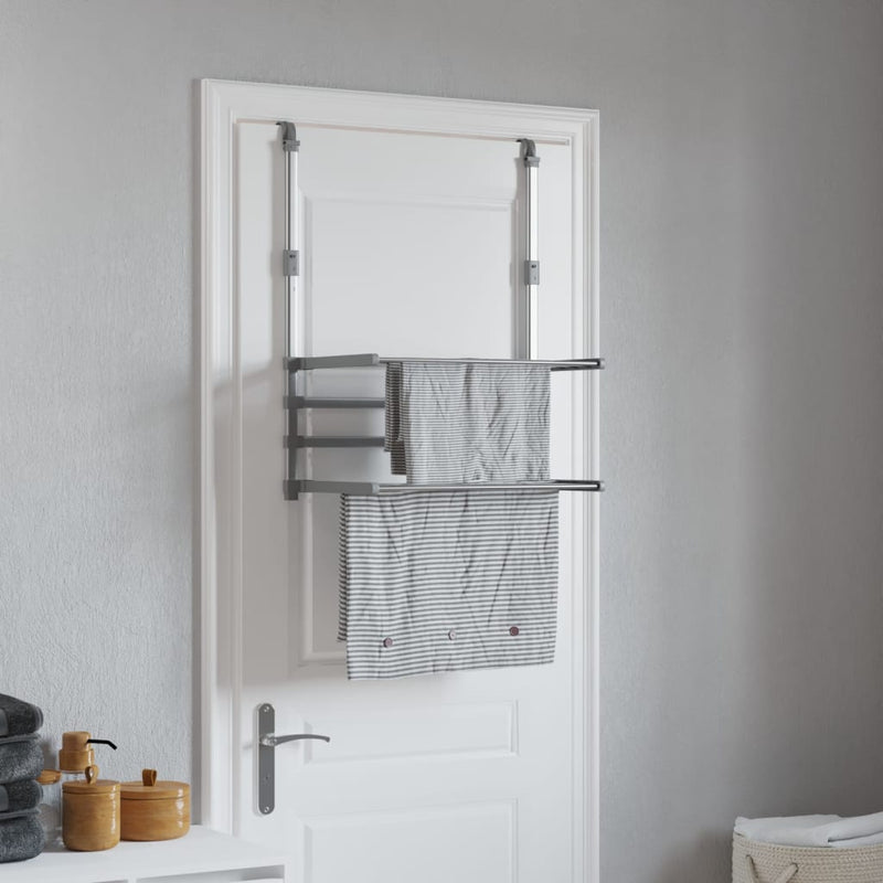 Droogrek Voor Balkon 89X25X(60-95) Cm Aluminium