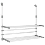 Droogrek Voor Balkon 89X25X(60-95) Cm Aluminium