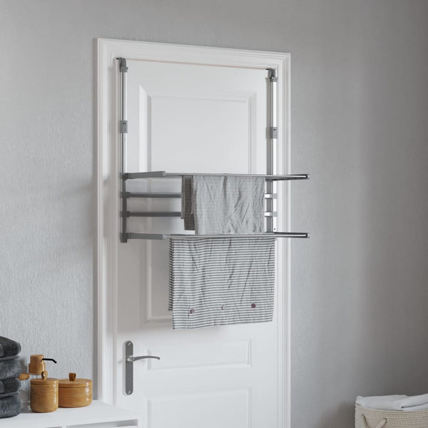 Droogrek Voor Balkon 89X25X(60-95) Cm Aluminium