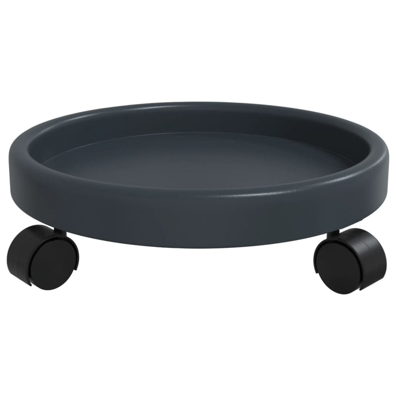 Plantentrolleys 2 St Met Wielen Ø34 Cm 35 Kg Grijs