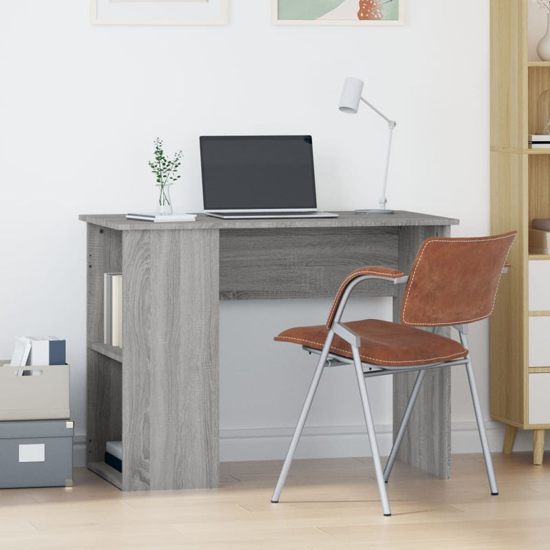 Bureau 100X55X75 Cm Bewerkt Hout Kleurig