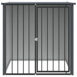 Hondenhok Met Dak 110X103X109 Cm Gegalvaniseerd Staal Zwart
