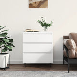 Dressoir Met Lade 60 X 35 X 70 Cm Bewerkt Hout