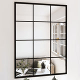 Wandspiegels 2 St 100X60 Cm Metaal Zwart