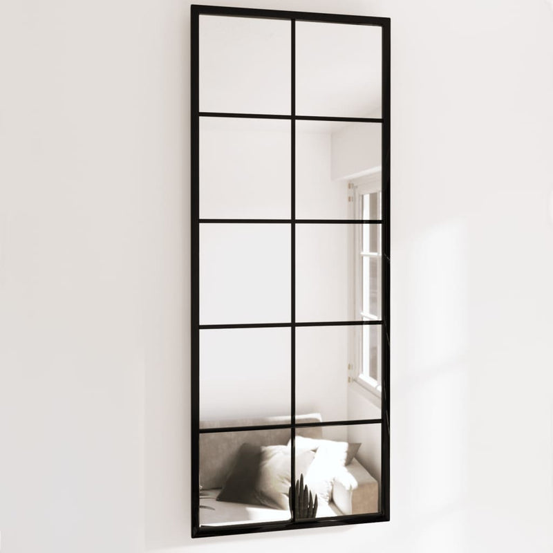 Wandspiegels 2 St 100X60 Cm Metaal Zwart