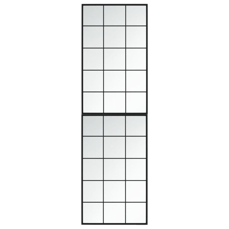 Wandspiegels 2 St 100X60 Cm Metaal Zwart