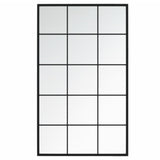 Wandspiegels 2 St 100X60 Cm Metaal Zwart