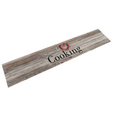 Keukenmat Wasbaar Cooking-Print Fluweel Grijs Hout