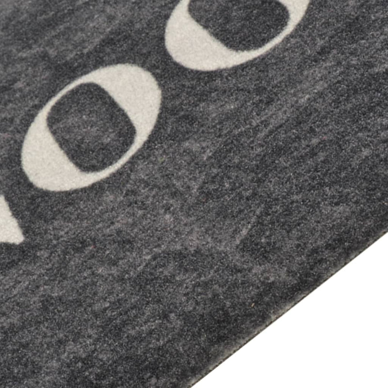 Keukenmat Wasbaar Cooking-Print Fluweel Zwart