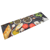 Keukenmat Wasbaar Wijn- En Dinerprint Fluweel Multikleur