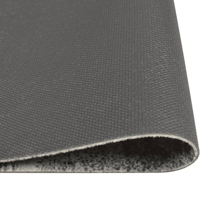 Keukenmat Wasbaar Betonprint Fluweel Grijs En Zwart