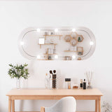 Wandspiegel Met Led's Glas Wit