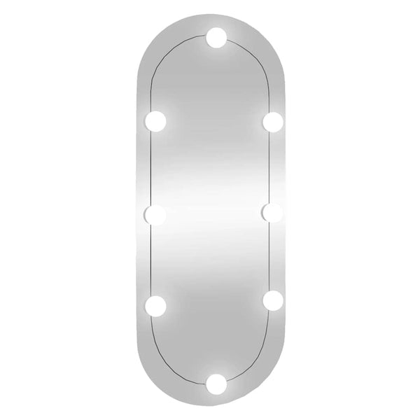 Wandspiegel Met Led's Glas Wit