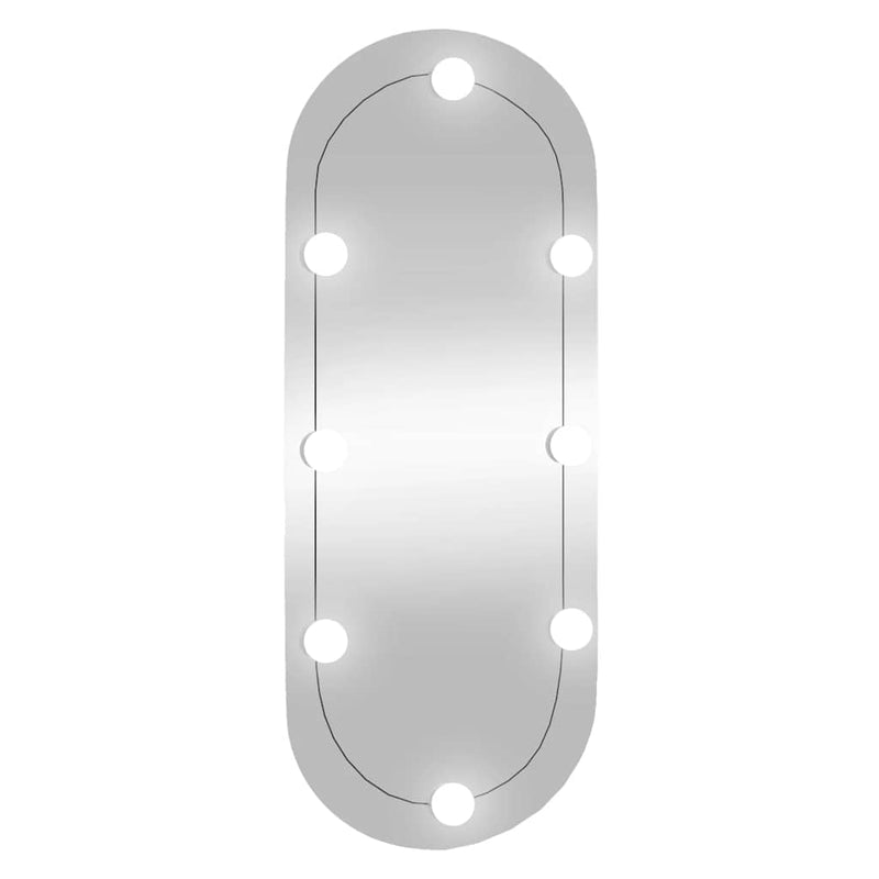 Wandspiegel Met Led's Glas Wit
