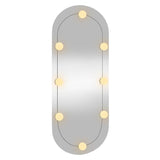 Wandspiegel Met Led's Glas Wit