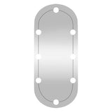 Wandspiegel Met Led's Glas Wit