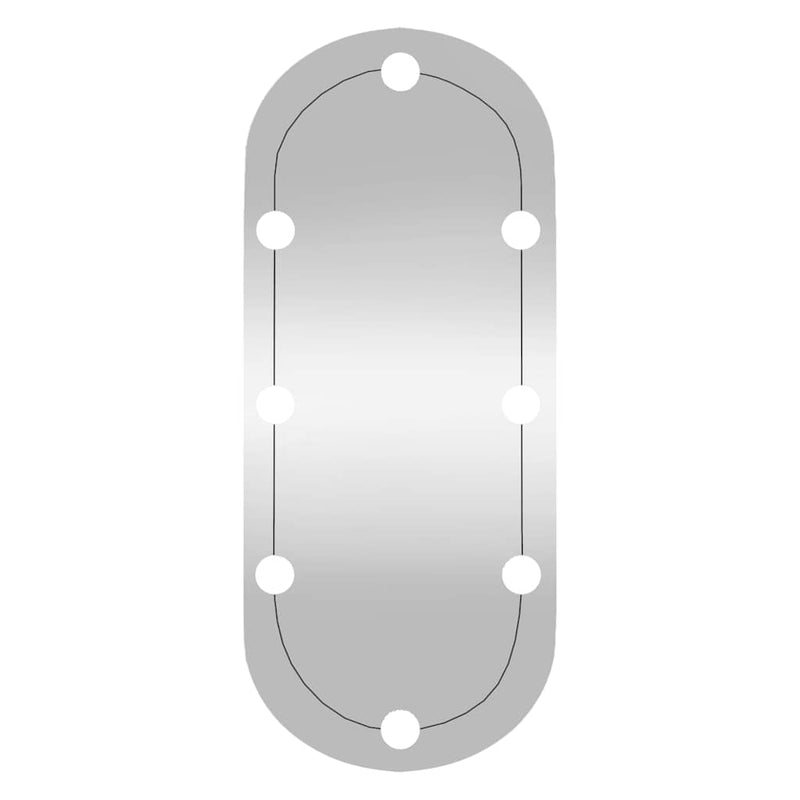 Wandspiegel Met Led's Glas Wit