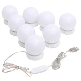 Wandspiegel Met Led's Glas Wit