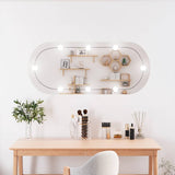 Wandspiegel Met Led's Glas Wit