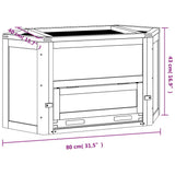 Hamsterkooi 80X40X43 Cm Massief Vurenhout