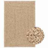 Vloerkleed Zizur Binnen En Buiten 160 Cm Jute Look Bruin