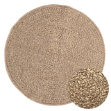 Vloerkleed Zizur Binnen En Buiten 160 Cm Jute Look Bruin