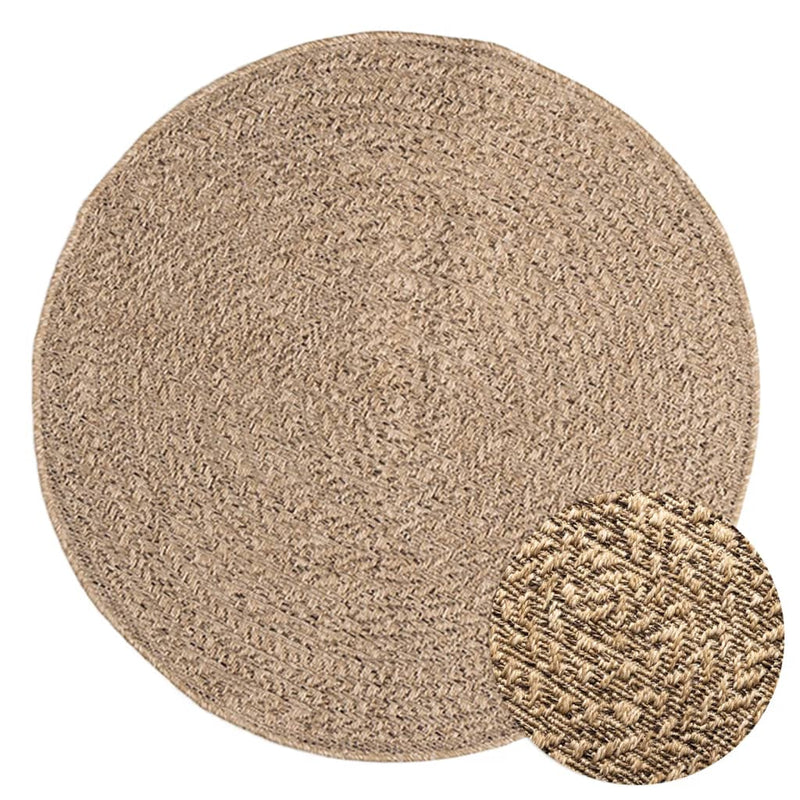 Vloerkleed Zizur Binnen En Buiten 160 Cm Jute Look Bruin