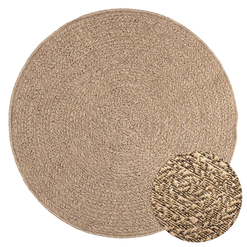 Vloerkleed Zizur Binnen En Buiten 160 Cm Jute Look Bruin