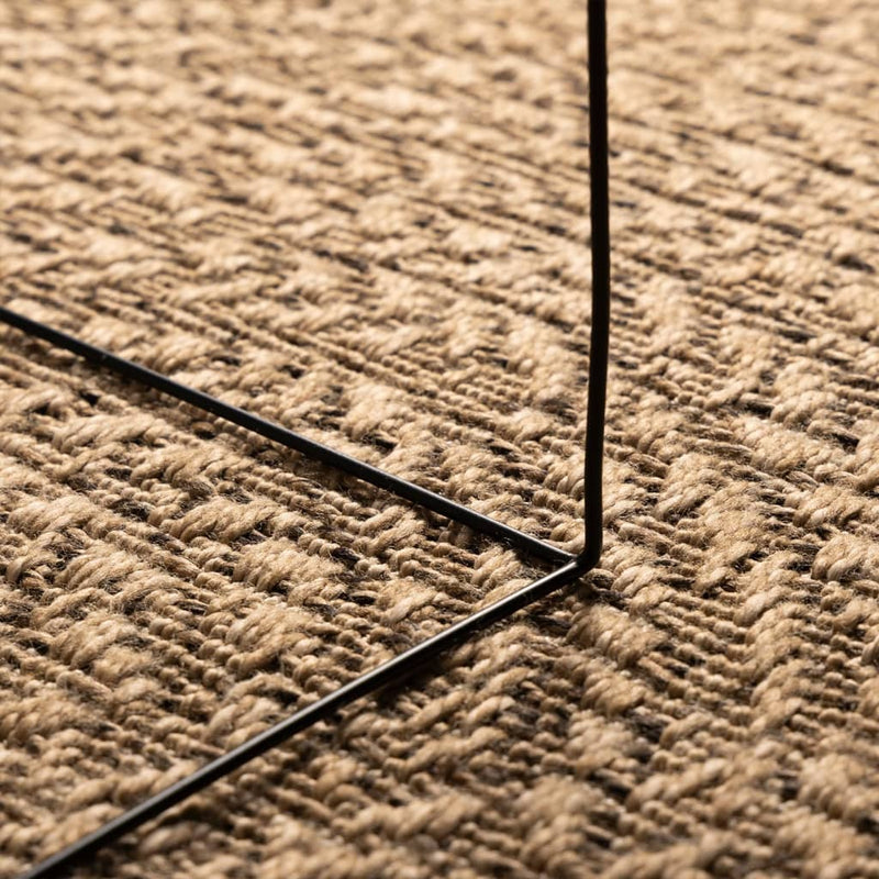 Vloerkleed Zizur Binnen En Buiten 160 Cm Jute Look Bruin