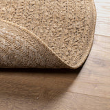 Vloerkleed Zizur Binnen En Buiten 160 Cm Jute Look Bruin