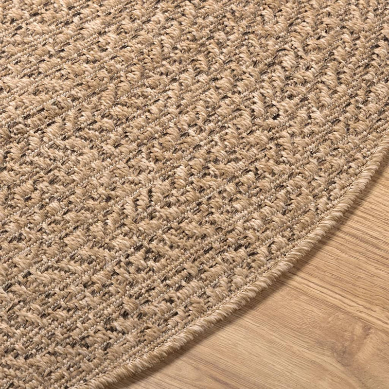 Vloerkleed Zizur Binnen En Buiten 160 Cm Jute Look Bruin