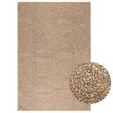 Vloerkleed Zizur Binnen En Buiten 160 Cm Jute Look Bruin