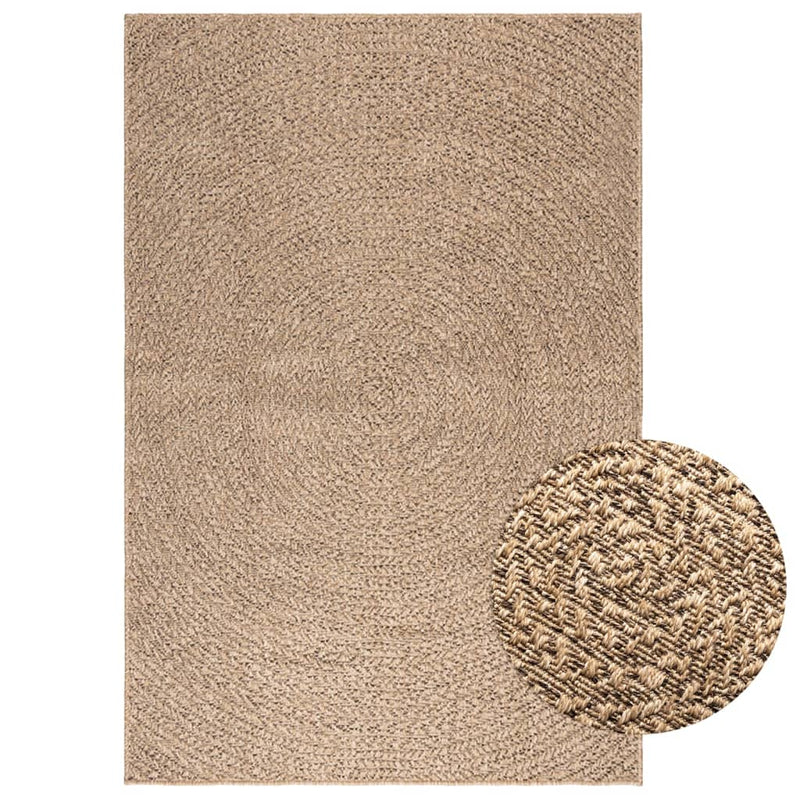 Vloerkleed Zizur Binnen En Buiten 160 Cm Jute Look Bruin