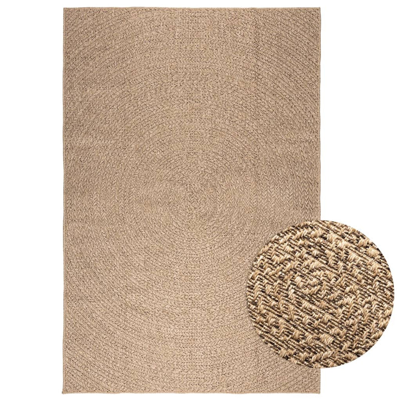 Vloerkleed Zizur Binnen En Buiten 160 Cm Jute Look Bruin