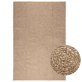 Vloerkleed Zizur Binnen En Buiten 160 Cm Jute Look Bruin