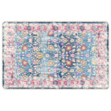 Vloerkleed Wasbaar Anti-Slip Meerkleurig Blauw En Roze