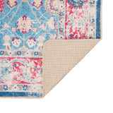 Vloerkleed Wasbaar Anti-Slip Meerkleurig Blauw En Roze