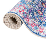 Vloerkleed Wasbaar Anti-Slip Meerkleurig Blauw En Roze