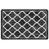 Vloerkleed Wasbaar Anti-Slip En Wit Zwart En Donkergrijs