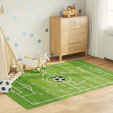 Kindervloerkleed Eenhoorn Wasbaar Antislip 160X230 Cm Groen
