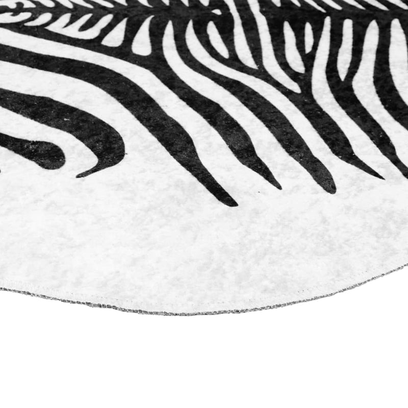 Vloerkleed Zebrapatroon Wasbaar Anti-Slip 120X170 Cm