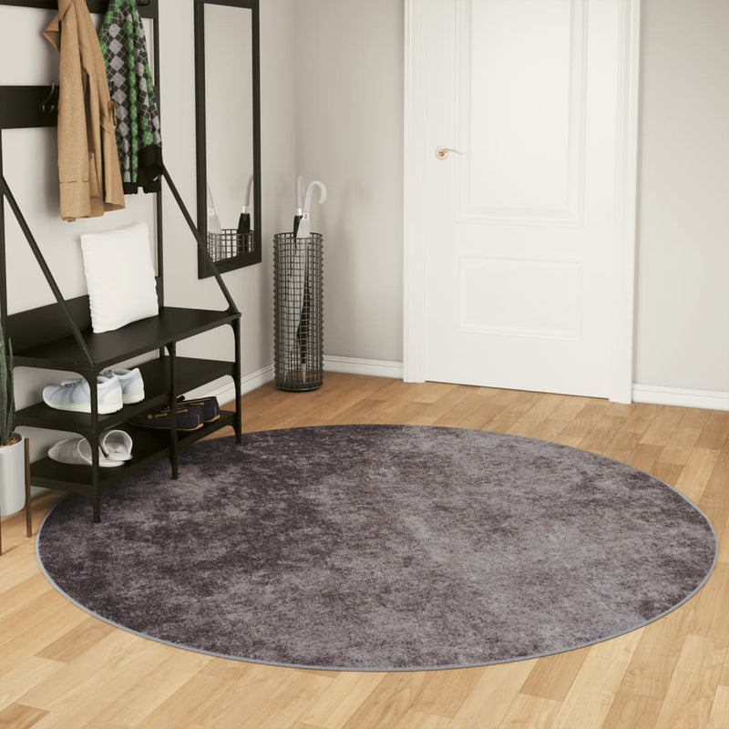 Vloerkleed Wasbaar Anti-Slip Grijs